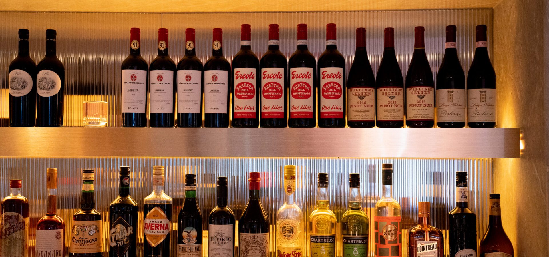 Bottles at The Pink Hermit